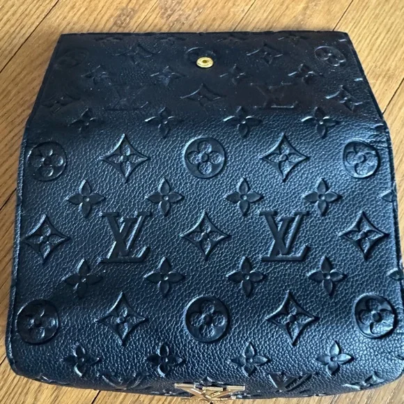 Designer style Black Monogram Wallet - Picture 5 of 7